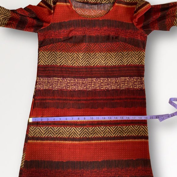 Red Retro Inspired Shift Dress - Picture 5 of 6